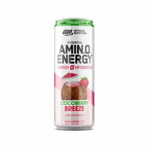 Optimum Nutrition ESSENTIAL AMIN.O. ENERGY+ Electrolytes Sparkling *new* Cocoberry Breeze 355ml * 12 Cans (12 Servings) Colombia | 2648YCIFJ