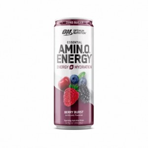 Optimum Nutrition ESSENTIAL AMIN.O. ENERGY+ Electrolytes Sparkling Berry Burst 355ml * 12 Cans (12 Servings) Colombia | 0362FTNJE