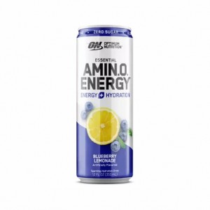 Optimum Nutrition ESSENTIAL AMIN.O. ENERGY+ Electrolytes Sparkling Blueberry Lemonade 355ml * 12 Cans (12 Servings) Colombia | 8730JTNZB