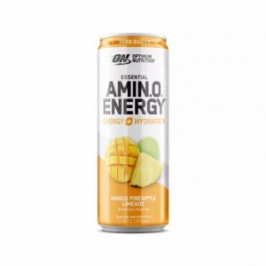 Optimum Nutrition ESSENTIAL AMIN.O. ENERGY+ Electrolytes Sparkling Mango Pineapple Lime 355ml * 12 Cans (12 Servings) Colombia | 4379PUXFL