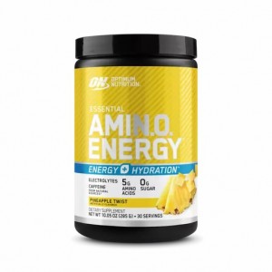 Optimum Nutrition Essential AMIN.O. ENERGY + Electrolytes Pineapple Twist 0.63 lb (30 Servings) Colombia | 2867YRIPK