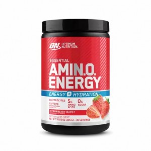 Optimum Nutrition Essential AMIN.O. ENERGY + Electrolytes Strawberry Burst 0.63 lb (30 Servings) Colombia | 0283GYDEH