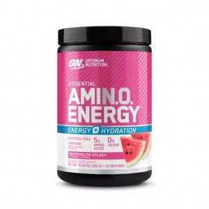 Optimum Nutrition Essential AMIN.O. ENERGY + Electrolytes Watermelon Splash 0.63 lb (30 Servings) Colombia | 5096CKEXI