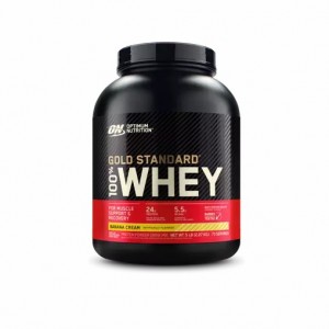 Optimum Nutrition GOLD STANDARD 100% WHEY™ Banana Cream 5 lb (73 Servings) Colombia | 3708XAEGS