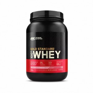 Optimum Nutrition GOLD STANDARD 100% WHEY™ Delicious Strawberry 2 lb (29 Servings) Colombia | 9031IPVOW