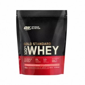 Optimum Nutrition GOLD STANDARD 100% WHEY™ Strawberries & Cream 1.5 lb (22 Servings) Colombia | 3760LOJZQ