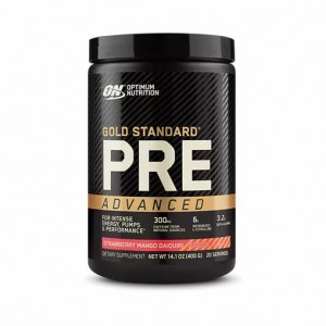 Optimum Nutrition GOLD STANDARD® Pre Advanced Strawberry Mango Daiquiri 0.88 lb (20 Servings) Colombia | 9504SXVCA