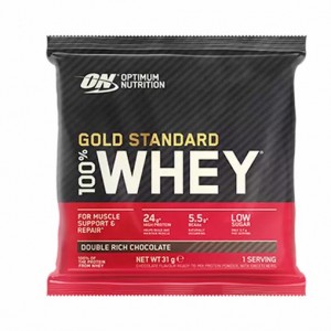 Optimum Nutrition Gold Standard 100% Whey Powder Sachets Double Rich Chocolate 1 sachet (31 grams) Colombia | 1579VCBUO