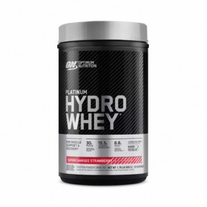 Optimum Nutrition PLATINUM HYDROWHEY™ Supercharged Strawberry 1.76 lb (20 Servings) Colombia | 1482CRULA