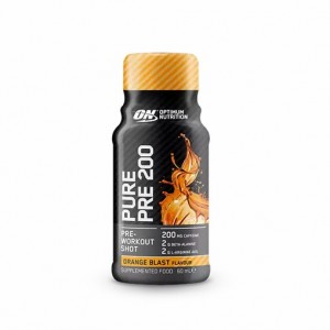 Optimum Nutrition Pure Pre 200 Pre-Workout Shot Orange 60ml (12 shots) Colombia | 3784ECKUY