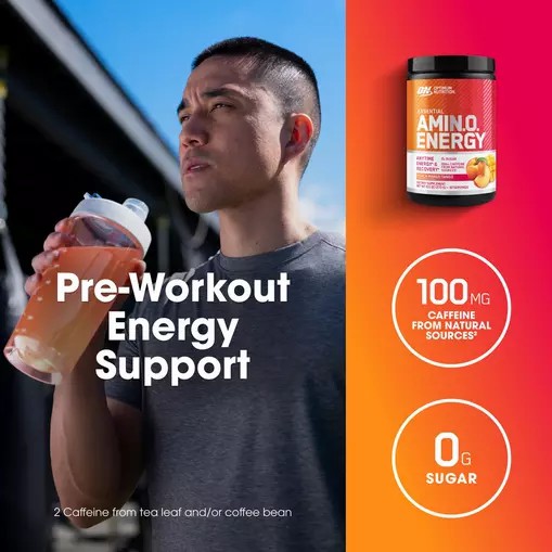 Optimum Nutrition ESSENTIAL AMIN.O. ENERGY® *new* Peach Mango Tango - Notify Me 0.6 lb - Notify me Colombia | 1780ORQPN