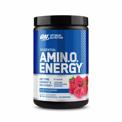 Optimum Nutrition ESSENTIAL AMIN.O. ENERGY® Blue Raspberry 0.6 lb (30 Servings) Colombia | 3705IHOGV