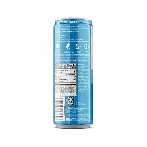 Optimum Nutrition ESSENTIAL AMIN.O. ENERGY+ Electrolytes Sparkling *new* Blue Raspberry Rush 355ml * 12 Cans (12 Servings) Colombia | 6980NEGZP