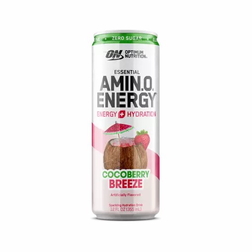 Optimum Nutrition ESSENTIAL AMIN.O. ENERGY+ Electrolytes Sparkling *new* Cocoberry Breeze 355ml * 12 Cans (12 Servings) Colombia | 2648YCIFJ