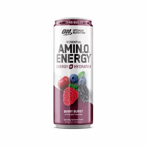 Optimum Nutrition ESSENTIAL AMIN.O. ENERGY+ Electrolytes Sparkling Berry Burst 355ml * 12 Cans (12 Servings) Colombia | 0362FTNJE