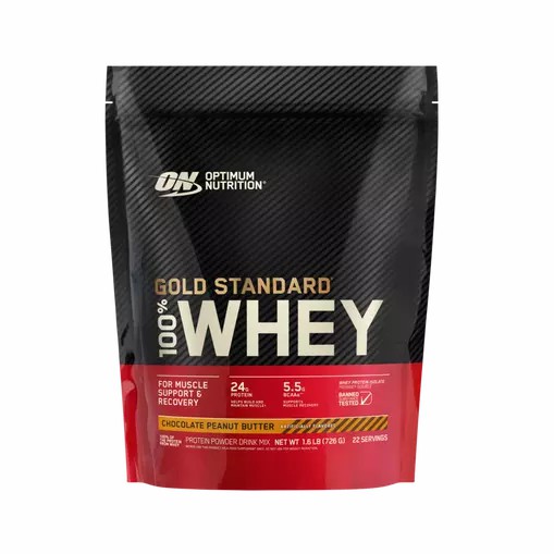 Optimum Nutrition GOLD STANDARD 100% WHEY™ Chocolate Peanut Butter 1.5 lb (22 Servings) Colombia | 4318HSZMJ