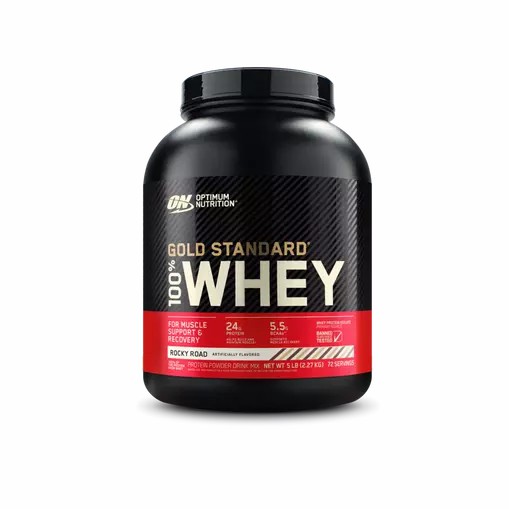 Optimum Nutrition GOLD STANDARD 100% WHEY™ Rocky Road 5 lb (72 Servings) Colombia | 5907GJHRD