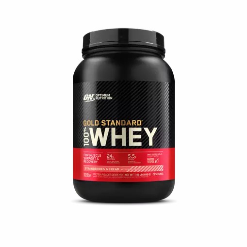 Optimum Nutrition GOLD STANDARD 100% WHEY™ Strawberries & Cream 2 lb (29 Servings) Colombia | 3189CRUKB