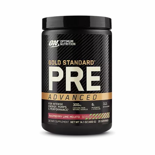 Optimum Nutrition GOLD STANDARD® Pre Advanced Raspberry Lime Mojito 0.88 lb (20 Servings) Colombia | 3208PQZJH