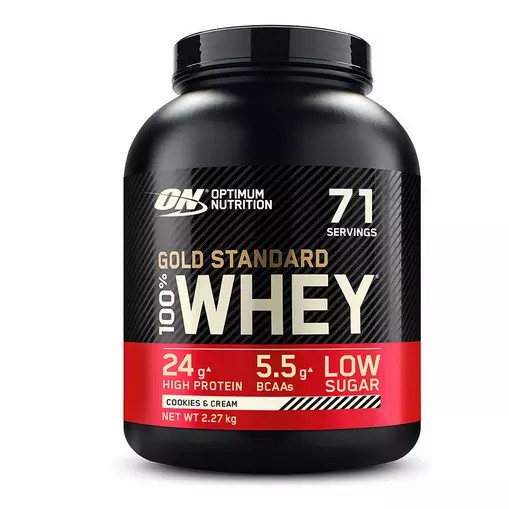 Optimum Nutrition Gold Standard 100% Whey Proteina Cookies & Cream 2.27 kg (71 Servings) Colombia | 1034ACFMJ