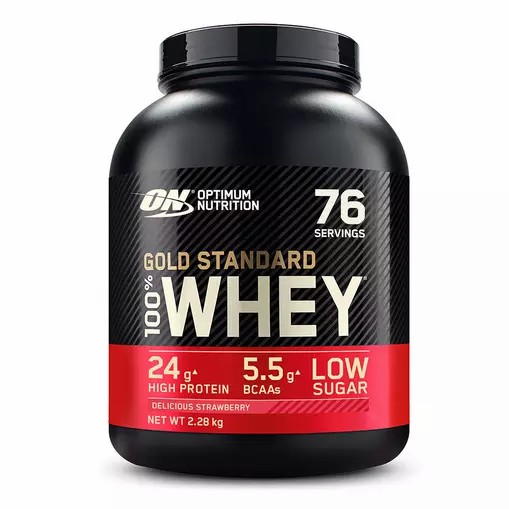 Optimum Nutrition Gold Standard 100% Whey Proteina Delicious Strawberry 2.28 kg (76 Servings) Colombia | 4308ACQTM