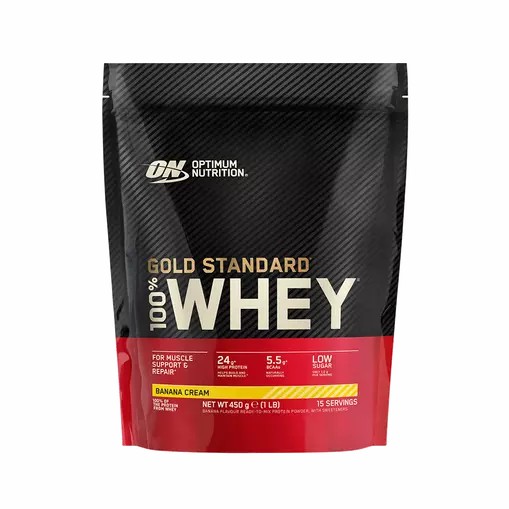 Optimum Nutrition Gold Standard 100% Whey Proteina Banana Cream 450 grams (15 Servings) Colombia | 0491FAQCT