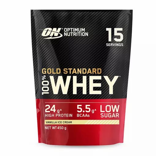 Optimum Nutrition Gold Standard 100% Whey Proteina Vainilla Ice Cream 450 grams (15 Shakes) Colombia | 7804QZOLV