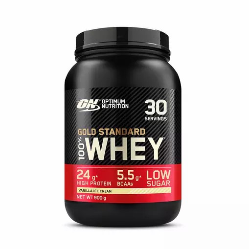 Optimum Nutrition Gold Standard 100% Whey Proteina Vainilla Ice Cream 900 grams (30 Servings) Colombia | 4076XTEOM