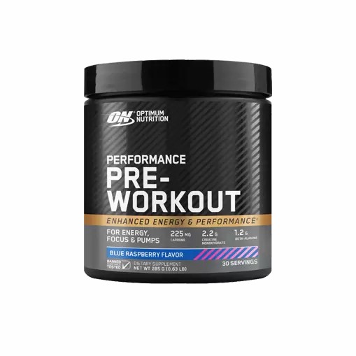 Optimum Nutrition Performance Pre-Workout Blue Raspberry 285g Colombia | 8201HBJLE