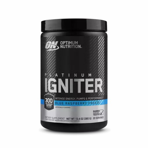 Optimum Nutrition Platinum Igniter Blue Raspberry Freeze 0.84 lb (20 Servings) Colombia | 5780RQZJU