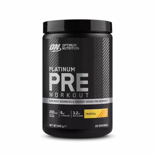 Optimum Nutrition Platinum Pre-workout Tropical 420 grams (20 Servings) Colombia | 3801KICYA