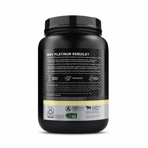 Optimum Nutrition Platinum Rebuild Vainilla Buttercream 1.63 lb (20 Servings) Colombia | 5869GHRDT