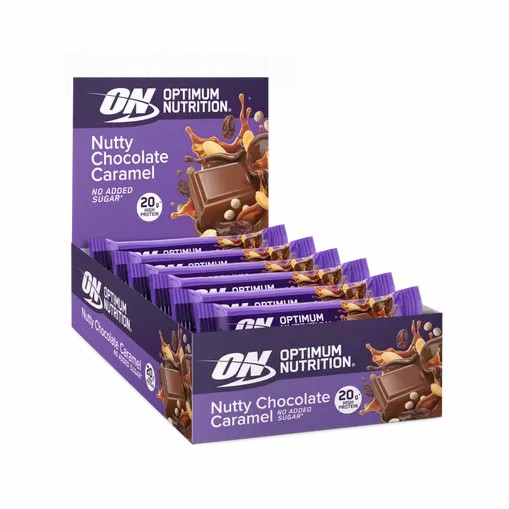 Optimum Nutrition Protein Bar Nutty Chocolate Caramel 700 grams (10 Bars) Colombia | 8350ZBNMJ