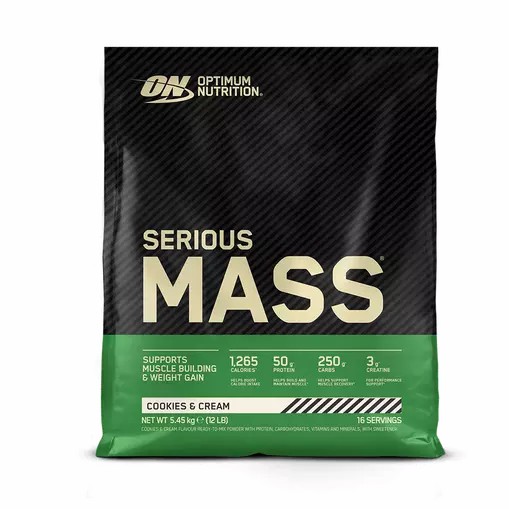 Optimum Nutrition Serious Mass Cookies & Cream 2.73 kg (8 Servings) Colombia | 3210QEKIL