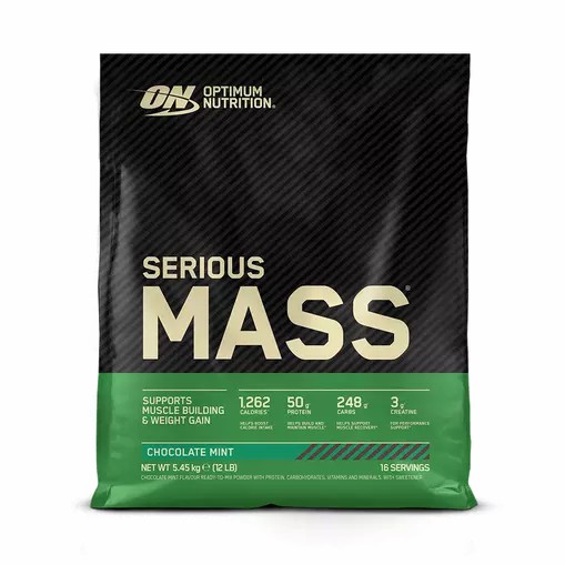 Optimum Nutrition Serious Mass Gainer Chocolate Mint 5.45 kg (16 Servings) Colombia | 0623GCHTL